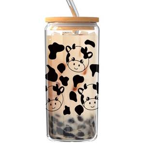 lot 22747 image: Cute Cat Gifts for Lovers & Moms, Unique Funny Themed Coffee Cups, 20oz Glass, BFF & Coworker Gift, Cat Lady Merch