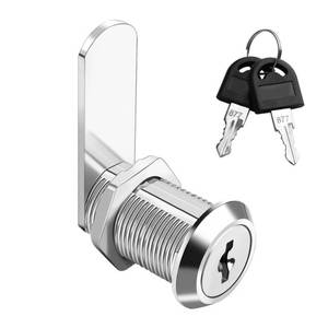 lot 29902 image: Nextpal Stainless Steel Tab Lock Replacement Set, Universal Drawer Lock with Keys 180° Rotation Compatible with Truck Toolbox Cabinet Storage Case(Fastening Tab and Keys, Cylinder) (25mm 1PACK) - Retail $8