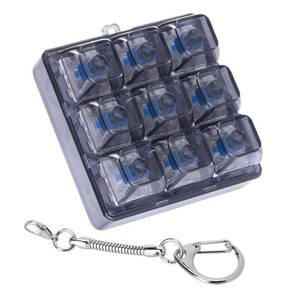 lot 29913 image: Axlksia Keyboard Fidget Toy, Fidget Clicker Keyboard Fidget Keychain, Button Fidget Gifts for Adults to Relieve Stress and Pass Time (Style F) - Retail $10
