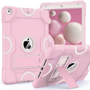lot 29917 image: ZoneFoker for iPad 9th Generation Case, iPad 8th 7th Generation Case, iPad 10.2 Inch 202120202019 Case, Heavy Duty Rugged Shockproof Protective Cover with Kickstand for Woman Pink - Retail $23