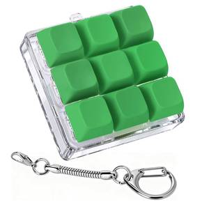 lot 29922 image: Axlksia Keyboard Fidget Toy, Fidget Clicker Keyboard Fidget Keychain, Button Fidget Gifts for Adults to Relieve Stress and Pass Time (Style P) - Retail $10