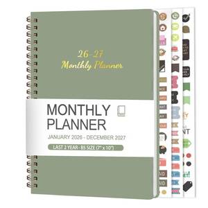 lot 29934 image: Monthly Planner 2026-2027, 2 Year Calendar 2026-2027 (Jan 2026 - Dec 2027), 7 x 10, 26-27 Monthly Calendar Planner, 24-Month Planning Book for Home School Office Supplies - Retail $5