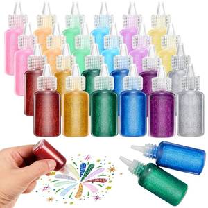lot 29963 image: Fullhawl 6 Pack Glitter Glue Bulk Glitter Bottles Set 20 Ml0.67 oz Neon Metallic Non Toxic Rainbow Glue Stick Set for Craft Scrapbooking DIY Art Decorating Supplies (Bright Color) - Retail $9
