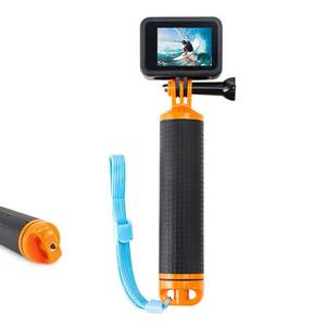 lot 29970 image: Alsukeay Waterproof Floating Hand Grip Handle for GoPro Hero 12 11 10 9 8 7 6 5 4 Session 3 2 1 Fusion Max Black Silver Action Cameras - Retail $9