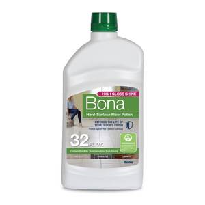 lot 31690 image: Bona Multi-Surface Floor Polish - 32 fl oz - High Gloss Shine - Protects and Renews Stone, Tile, Laminate, and Vinyl Flooring - Covers 500 sq ft - Retail $20