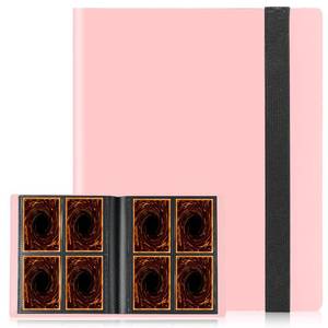 lot 31725 image: Card Binder, Upgraded 4 Pockets Trading Card Binder for Cards, Mini Collection Card Album, 160 Pockets Mini Card Book Holder - Pink - Retail $8