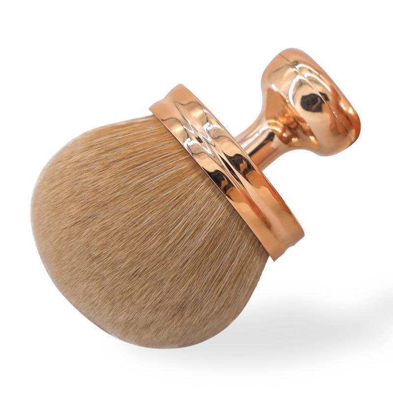 lot 29439 image: Extra Large Body Makeup Brush For Self Tanner, Self Tan Back Applicator, 74mm Wide-headed Kabuki Brush For Bronzers Blend Self Tanning Applicator, Oval Face Leg Makeup Brush With Drawstring Bag - Retail $41