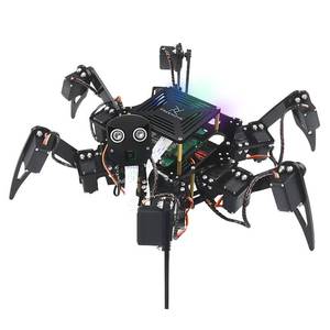 lot 17021 image: Freenove Big Hexapod Robot Kit for Raspberry Pi 5 4 B 3 B Zero 2 W, Walking, Self Balancing, Face Recognition, Ultrasonic Ranging, App Control, Camera, Servo (Raspberry Pi NOT Included) - Retail $170