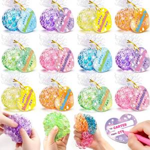 lot 22231 image: Valentines Day Gifts for Kids Class, 24 Pack Fidget Stress Balls with Valentines Day Card Squeeze Ball Squishy Fidget Stress Toys for Boys Girls School Exchange Gift Party Favors Classroom Prizes