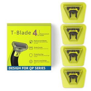 lot 30013 image: KIONCARE 4-Pack Replacement Heads and 3 Guide Combs Guards Kit Compatible with One Blade QP2520 QP2630 QP2724 QP2734 QP2834