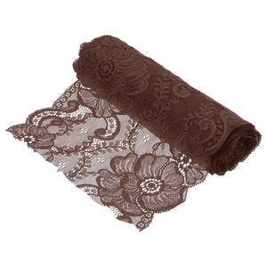 lot 30015 image: MECCANIXITY 7.1 Inch Wide 3 Yard Lace Ribbon Floral Pattern Brown Lace Trim Ribbon for DIY Crafts, Gift Wrapping Bouquets, Wedding Decor, and Sewing Making - Retail $15