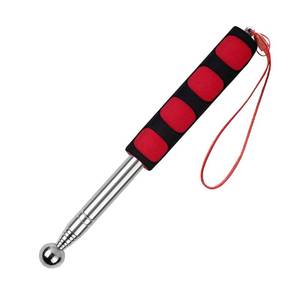 lot 30016 image: YiiSeeJo 115 CM Red Hollowing Drum Hammer Sound Detection Folding Stick,Thickened Rod Collapsible Baton for House Decoration Inspection - Retail $6