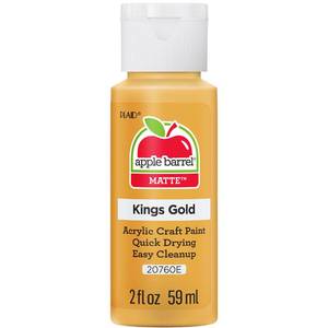 lot 30019 image: Apple Barrel Acrylic Paint in Assorted Colors , 20760, Kings Gold, 2 Fl Oz (Pack of 1)