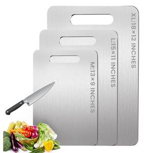 lot 30037 image: 100% Pure Titanium Cutting Board - 15x11 Inch Non-Slip Kitchen Chopping Board, Dishwasher Safe, Scratch Resistant, Easy to Clean, Durable & Hygienic HLK