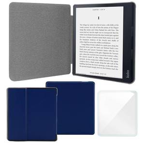 lot 31770 image: Smart Case Compatible with Kindle Oasis 7 Inch (9th&10th Gen, 20172019 Release), Includes a Screen Protector - Premium PU Leather Cover with Auto SleepWake (Dark Blue, One Size) - Retail $15