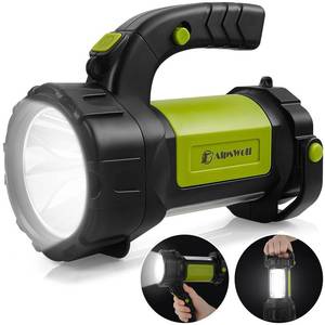 lot 45157 image: AlpsWolf Camping Lantern Rechargeable, LED Flashlight Spotlight Lantern with 800LM, 3600 mAh, Strap Included Portable Bright Camping Light for Emergency, Outdoor Hiking, Power Outages - Retail $23