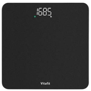 lot 61795 image: Vitafit Scale for Body Weight, High Accuracy 0.1lb by Our Professional Factory Since 2001, Digital Weight Scale LED and Step On, 3AAA Batteries Included, 400lb182kg, Spray Silver Black - Retail $16