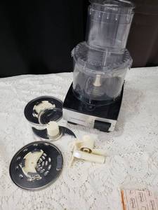 lot 13 image: 7-Cup Food Processor with Multiple Blades and Attachments