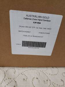 lot 35 image: Australian Gold Defense Zone Hand Sanitizer 24 Pack Case