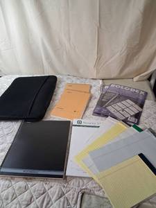 lot 108 image: Mixed Office Supplies and Stationery Bundle with Notebooks and Files
