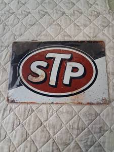 lot 133 image: STP Motor Oil Metal Advertising Sign
