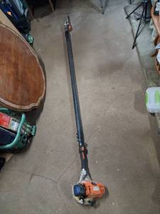 lot 148 image: Stihl Pole Saw Chainsaw has compression chain would not move when started last Mr fix it project