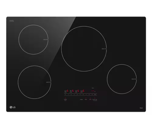 lot 28 image: LG 4-Burner Induction Cooktop with Digital Controls - Retail $1,600