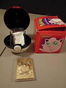 lot 1040 image: Pokemon 23k Gold Plated Trading Cards.  #39 Jigglypuff