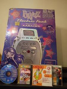 lot 1048 image: Bratz Electric Funk Krazy Cool Karaoke Machine with CDs.  No microphones