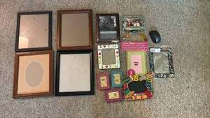 lot 1201 image: Mixed Picture Frame Collection with Various Sizes and Styles