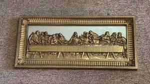 lot 1205 image: The Last Supper with Baroque Style Frame