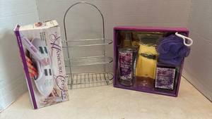 lot 1234 image: Bath and Beauty Bundle with Manicure Set and Storage Caddy