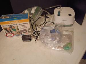 lot 1241 image: Breathing Machine, Blood Pressure Monitor, O2 Checker