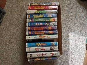 lot 1245 image: VHS Movies.  Disney and Warner Brothers
