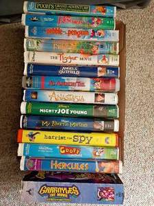 lot 1246 image: VHS Movies.  Disney and More