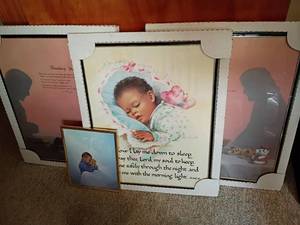 lot 1253 image: Framed Wall Decor.  Great for a childs room.  Largest are approximately 20 x 17