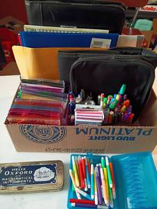 lot 1264 image: Office Items.   Paper, Envelopes, Mathematical Instruments and More