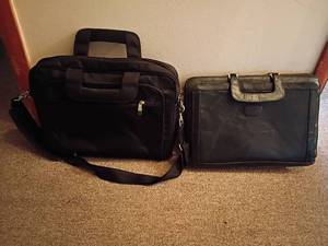 lot 1270 image: Padded Laptop Bag Briefcase and Another Briefcase.