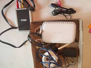 lot 1272 image: Dell USB TV Tuner and Net Gear and a Microphone