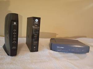lot 1274 image: Motorola, AT and T and TP Link