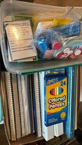 lot 1281 image: Spiral Notebooks and Early Age Learning Materials