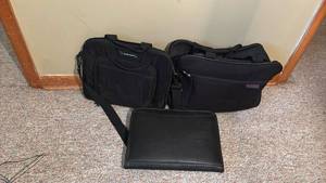lot 1283 image: Three Black Tech Bags Folder