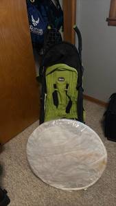lot 1322 image: Chicco Echo Lightweight Baby Stroller with Footmuff and Mesh For Canopy Bed