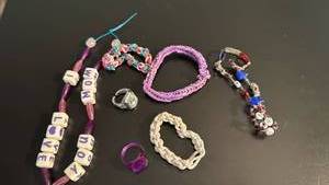 lot 1406 image: Assorted handmade Kids Jewelry and Accessories Lot