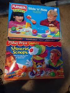 lot 2235 image: Fisher Price Shivering Scoops and Playskool Slide n Ride