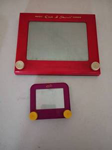 lot 2248 image: Etch A Sketch and Mini Etch A Sketch