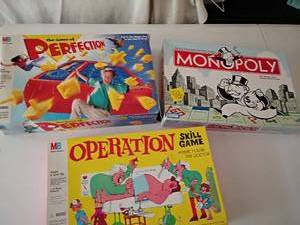 lot 2250 image: Games.  Operation, Perfection and Monopoly