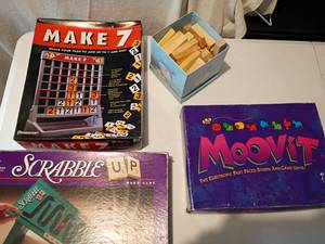 lot 2253 image: Nostalgic Games.  Make 7, Moovit and More