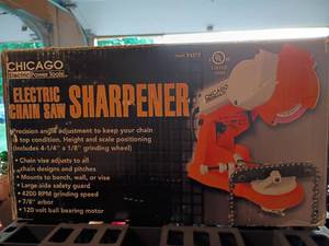 lot 2331 image: Chicago Electric Chainsaw Sharpener