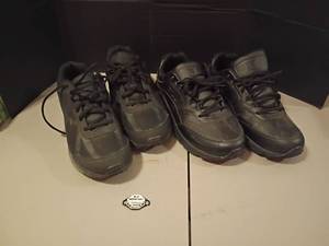 lot 1066 image: Mens Skechers and Fila Work Shoes.  Both Slip Resistant and Sized 13